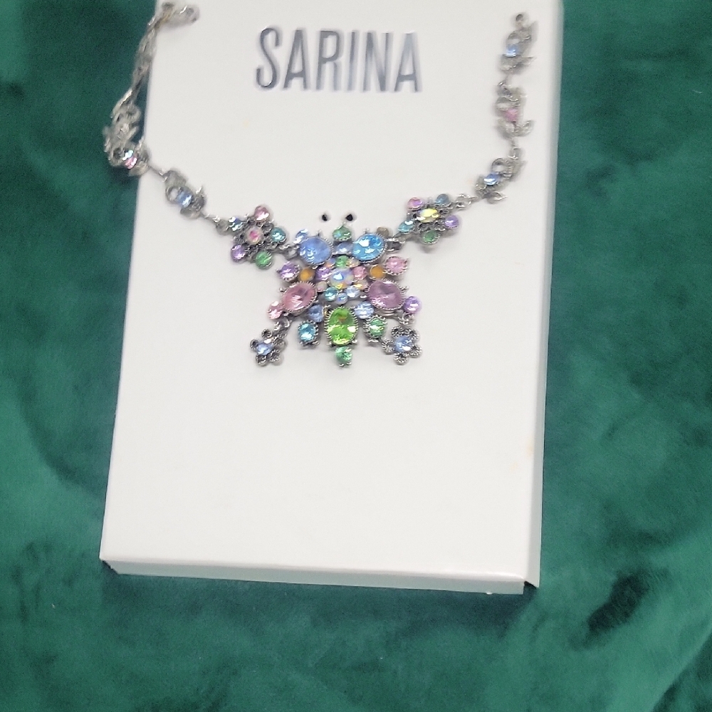 Sarina Multicolor Butterfly Necklace
